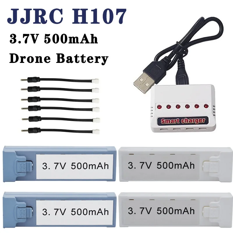 

3.7V 500MAH Drone Battery For JJRC H107 Battery Lipo battery spare parts For JJRC H107 Mini Drone Original Accessories Drone