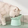 Pet feeding bowl Diagonal neck guard bowl Large caliber dog bowl Pet supplies diagonal to prevent upset 4