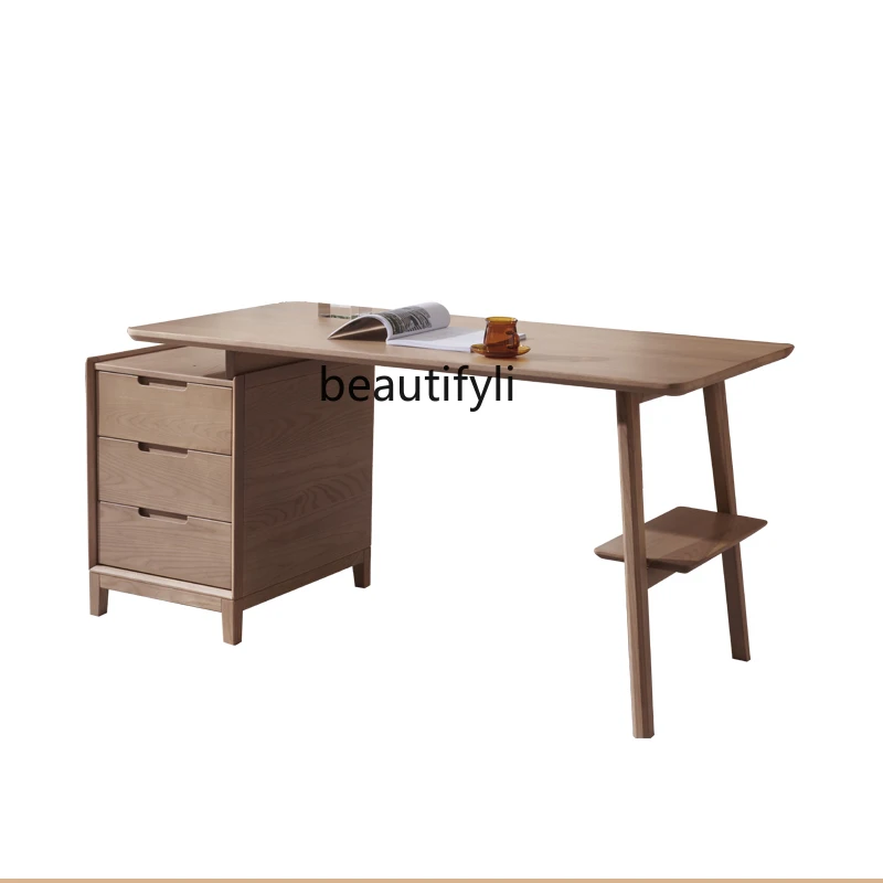 

Solid Wood Desk Study Double Study Table Calligraphy Table Modern Minimalist Study Large Long Desk living room furniture