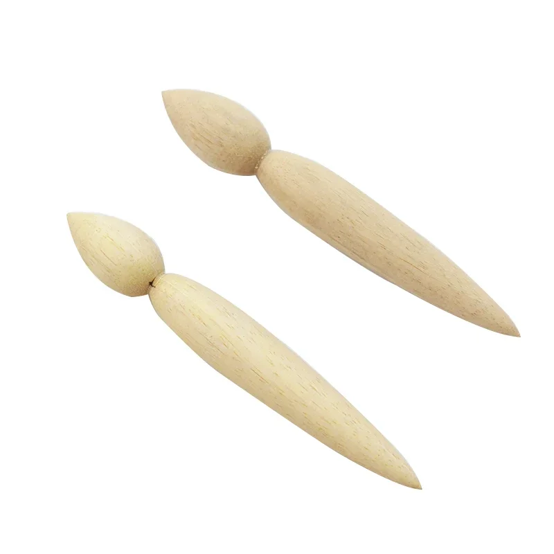 Pottery Spout Modifier Double-head Wooden Punching Tounded Corners Teapot Spout Modeling Ceramic Clay Repair Tools 1Pc pottery tools,clay sculpting tools,pottery sculpting tools,clay craft tool