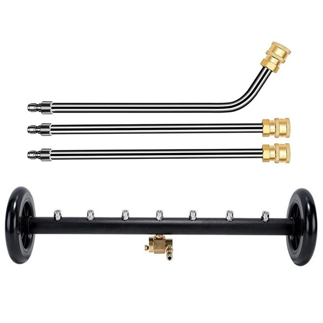 22-Inch Extendable Pressure Washer Water Broom – 3-Wand, 1/4" Quick Connector 3