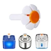 Cat Fountain Replacement Flower Nozzle Head for Dogs Round Cubic Stainless Steel Top Water Dispenser 4