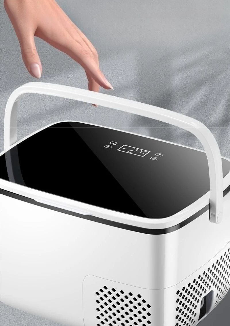 220V /12V /24V 차량용 냉장고 휴대용 냉동고 이중 용도 자동차 홈 듀얼 존 접이식