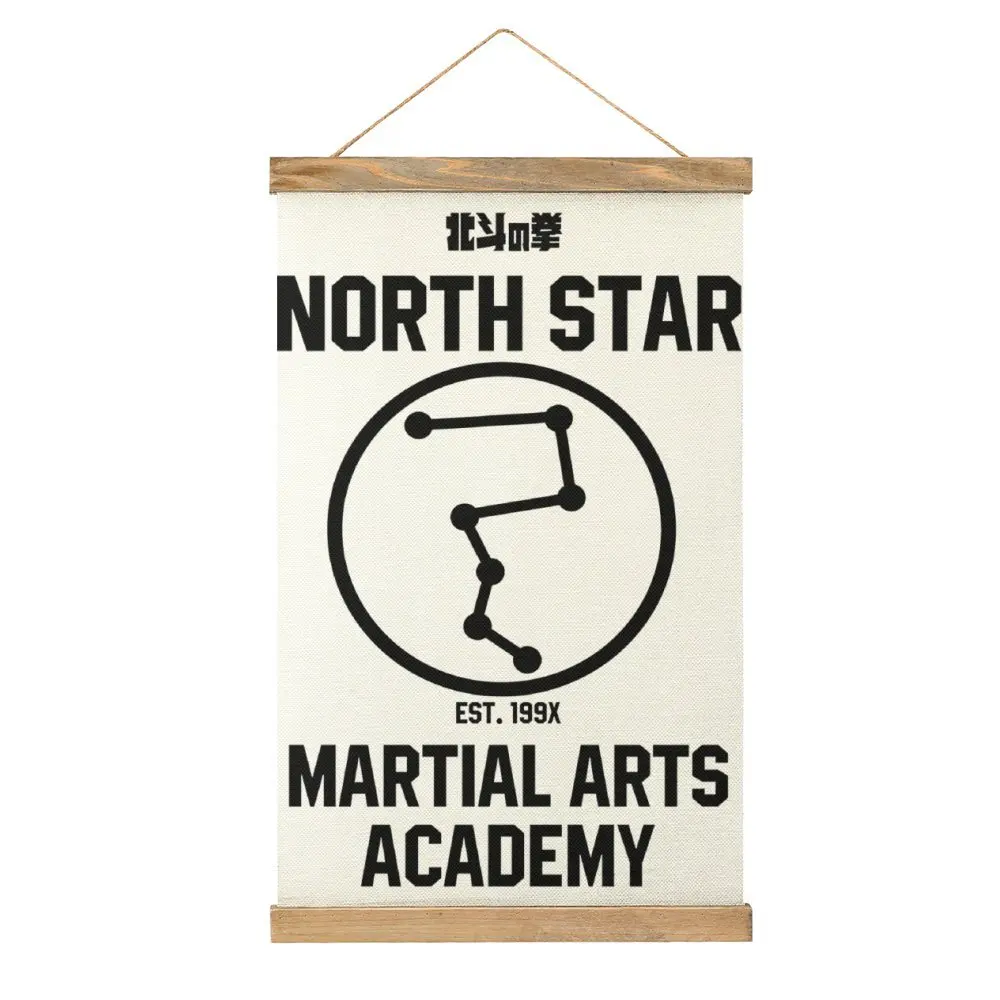 North Star Martial Arts Academy Hokuto No Ken Draw Office Picture Hanging Canvas Hanging Picture Vintage Cool Hang Pictures