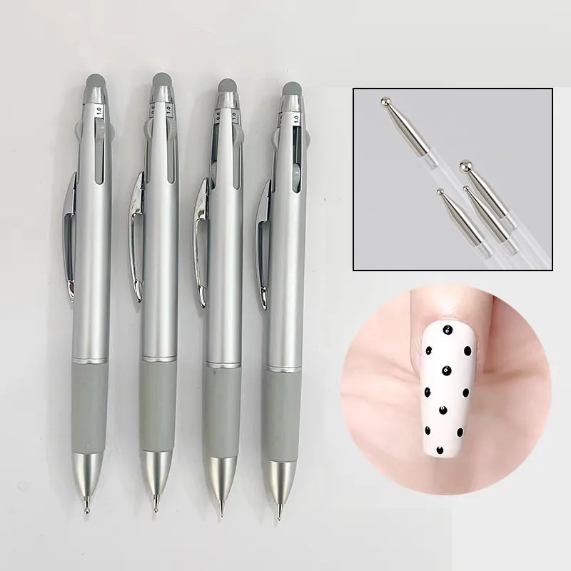 Nail Dotting Pen Nail Art Dotting Tools Ballpoint Pen Design Art Tip Dot Paint Manicure Kit Dot Drawing Home Salon