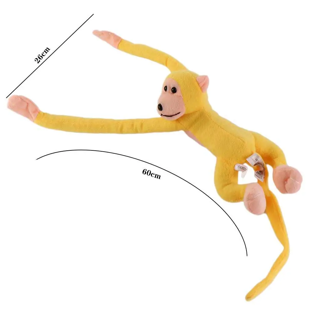 Dolls For Kid Stuffed Doll Anti-Collision Monkey Stuffed Doll Long Arm Monkey Plush Toys Banana Monkey Doll Monkey Plush Toy
