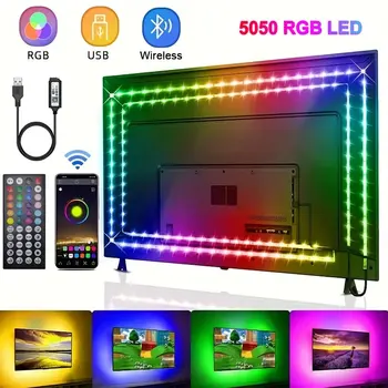 Bande Led Usb 5V 5050, lumière intelligente pour mur, Bluetooth, Wifi, Alexa 15, 20 mètres, bande Rgb, rétro-éclairage Tv, bande lumineuse 1