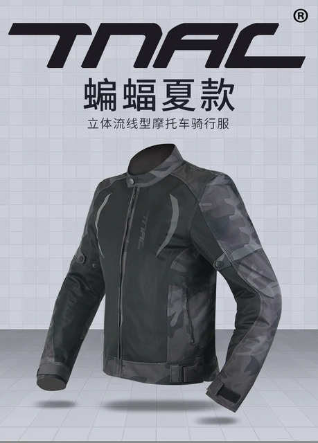 New Motorcycle Jacket Men Breathable Riding Protective Gear