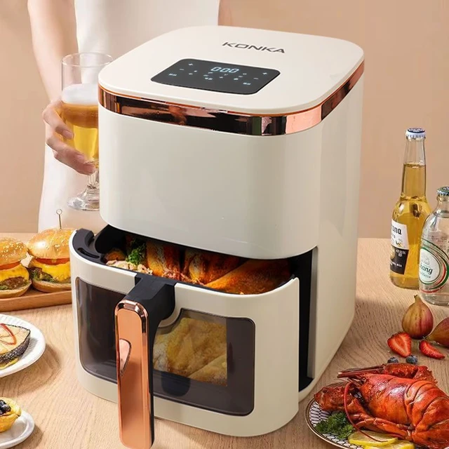 8.5l Air Fryer Household Large-capacity Intelligent Automatic  Multi-function Oil-free Roasted French Fries Machine Kitchen Oven - Air  Fryers - AliExpress