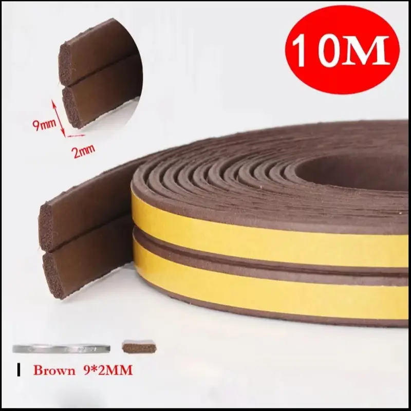 10m D/I/E Type Self-adhesive Door And Window Sealing Strip Foam Insulation, Anti-Collision, Wind And Sound Insulation Artifact - Image 17
