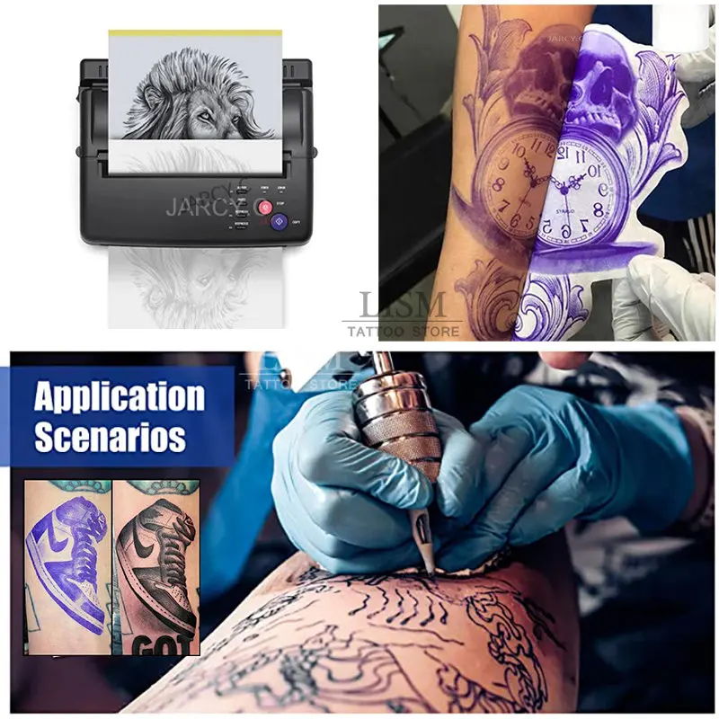 Copiadora de transferencia de tatuajes máquina impresora térmica de  plantillas papel A4