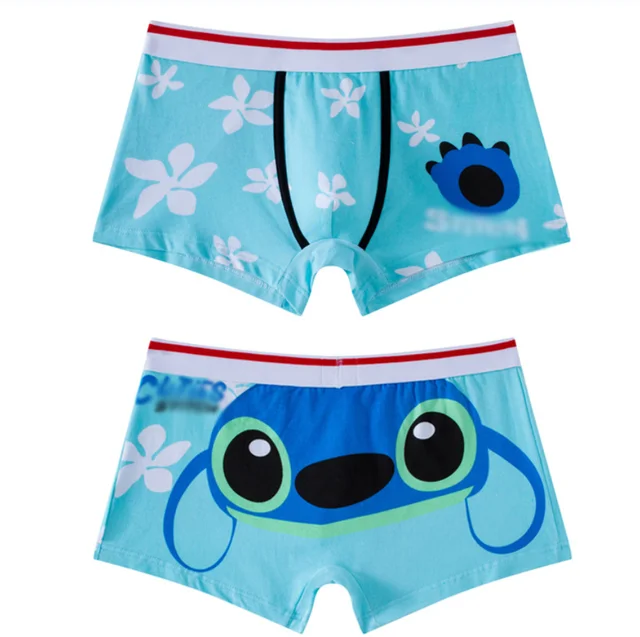 Stitch Cosplay Costume Underpants Boxer Shorts Man Cotton Male Panties  Breathable Funny Mens Underwear Prop