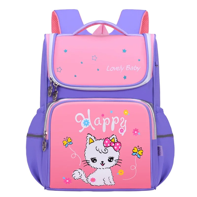 

Children Cartoon Cat Large Capacity Backpacks New Primary Girls Boys Fashion Cute Breathable School Bags for Students Grade 1-3