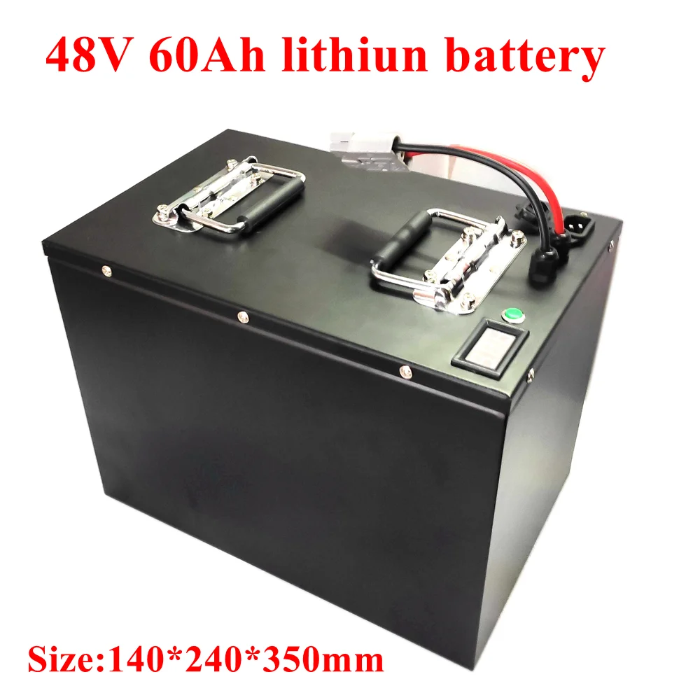 

48V 60AH lithium ion battery 48v Electric Scooter li ion Battery BMS For Kit Electric Bike 4000W Electric Bicycle +5A Charger