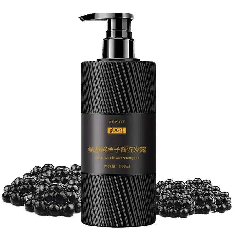 

500ml Amino Acid Shampoo Deep-sea Caviar Hair Shampoo Hair Thickening Shampoo Long-lasting Scent Hair Growth Shampoo