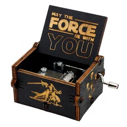Exquisite Hand - Cranked Antique Wooden Music Box - Attack on Titan Edition - Perfect for Christmas, Birthdays, and Home Décor (001)