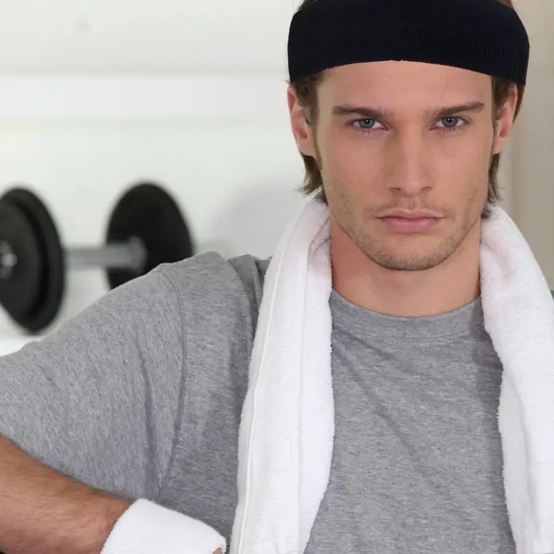 Sports Headband Fashion Sports Cycling Face Washing Headband Ribbed Solid Color Wool Cotton Elastic Hair Accessories for adults