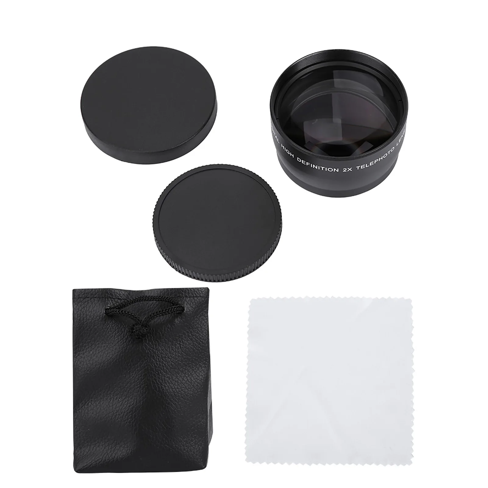 Telephoto Lens 58MM 2X Magnification Universal Teleconverter For Cameras Accessory