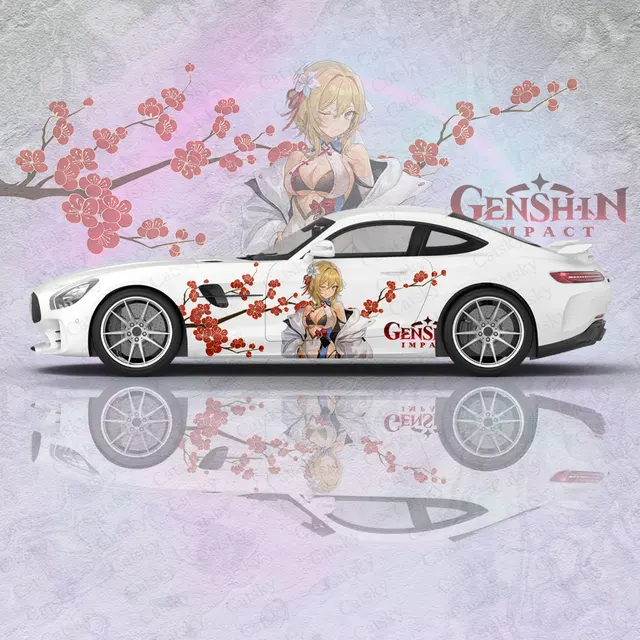 Genshin Impact Lumine Animal Car Decal: A Vibrant and Durable Automotive Accessory