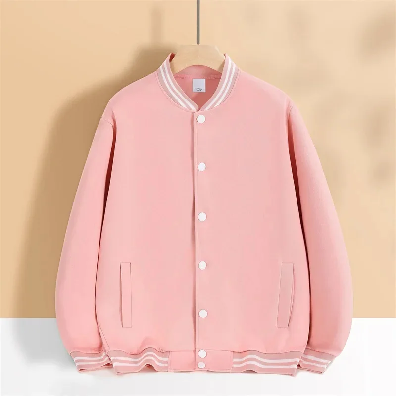 thumbnail image 1 of Chaquetas Blancas Hombre Béisbol Primavera 2024 Casual Blanco Abrigos, 1 of 5