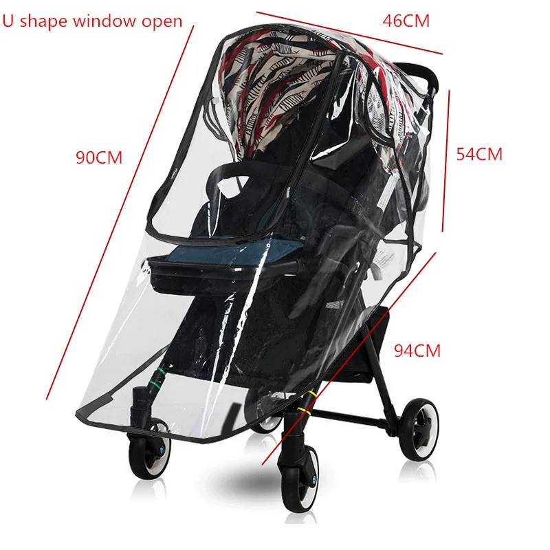 Stroller Cover Rain Cover for Baby Strollers Raincoat Universal Baby Carriage Soft  for Toddler Umbrella Stroller Accessories baby trend expedition double jogger stroller accessories	 Baby Strollers