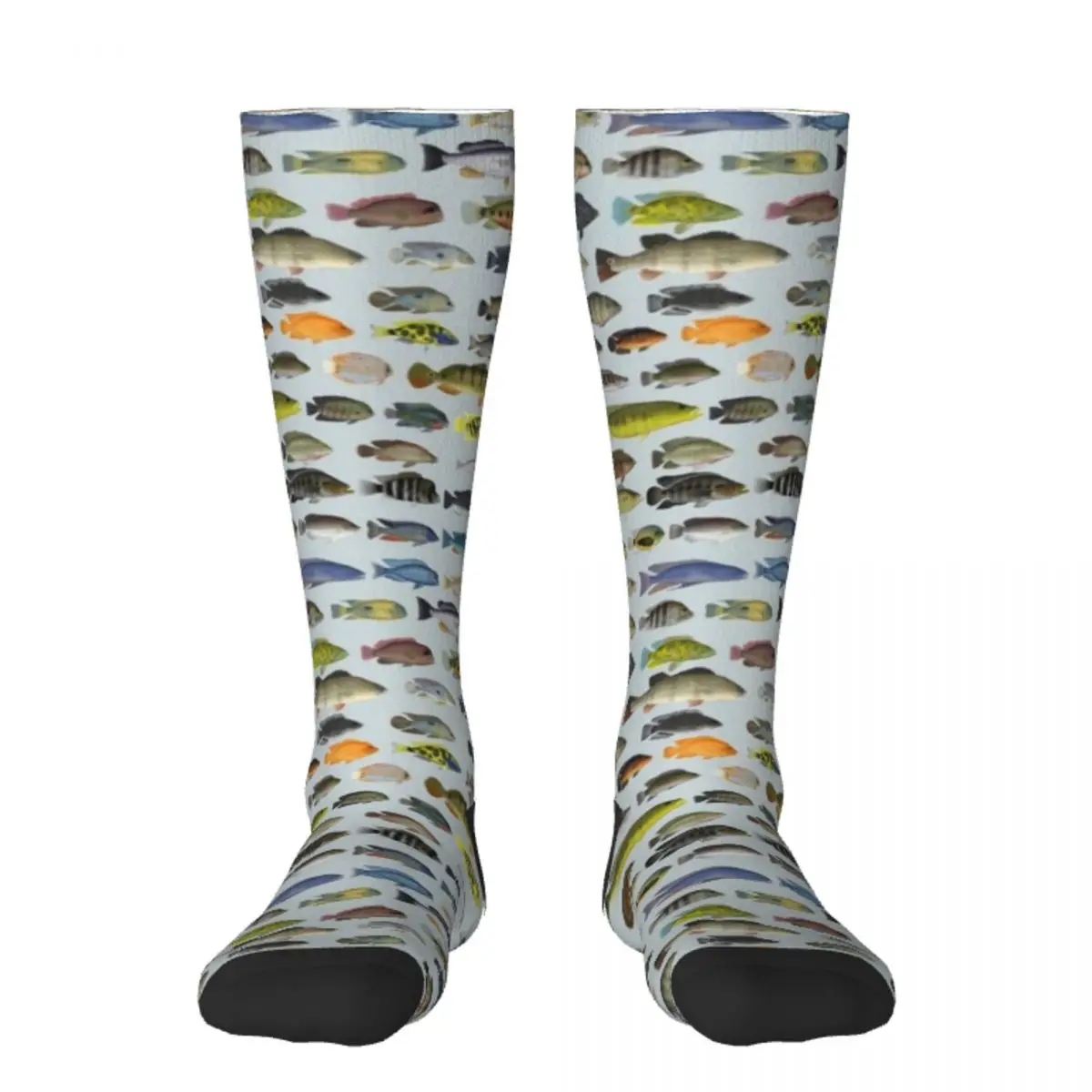 

Нескользящие футбольные носки Cichlid Group, новый год, футбольный пол, дизайнерские мужские носки, женские