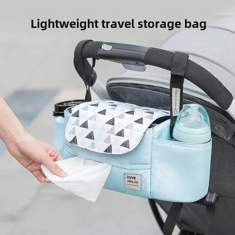 Large Capacity Baby Stroller Hanging Bag Storage Pouch Universal Hook Organizer Bag Childcare Shopping Cart Seat Accessory