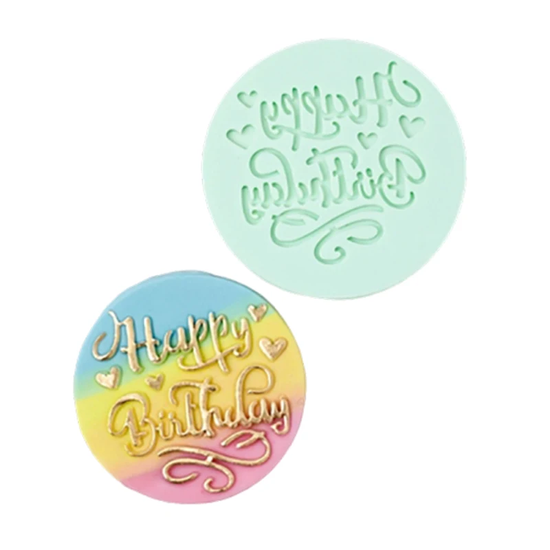 NEW Happy Mother Father's Day Thank You Letter Embossed Cutter Mold Cake/Cookie Cutter Stamp Fondant Cake Decorating Tools 