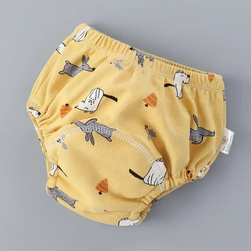6 Layer Waterproof Reusable Cotton Baby Training Pants Infant Shorts Underwear Cloth Baby Diaper Nappies Panties