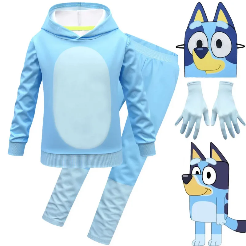 

Костюм на Хэллоуин, милые B-Blueying, Женский карнавальный костюм, брюки с длинным рукавом, маска, перчатки, маска для малышей, детский комбинезон