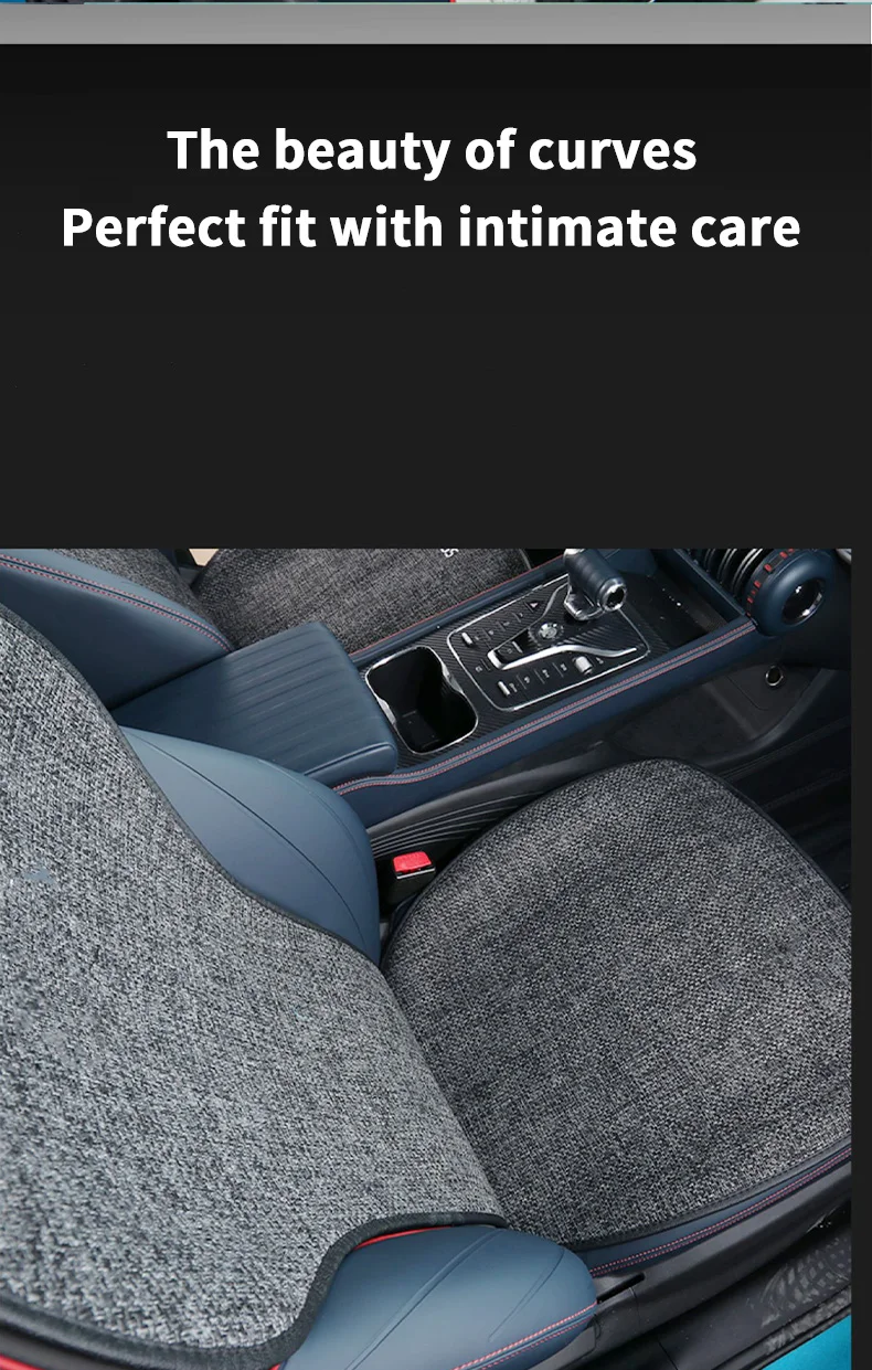 For BYD yuan pro 2023 2024 2022 seat cover linen cushion Breathable Sweatproof F