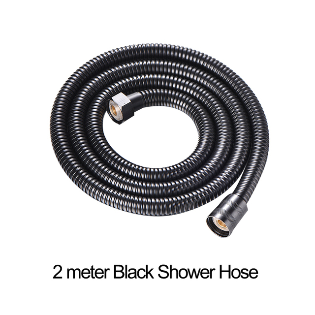 Bathroom Shower Head Hose Holder Set 1.5m Chrome plated 2 meter Commen Pipe with No Drill Bracket Shower Head Accessory