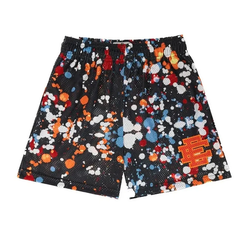 EE Basic Shorts Casual Men's Muscle Fitness Sports Short Pants Mesh Breathable Fashion Basketball Beach 3
