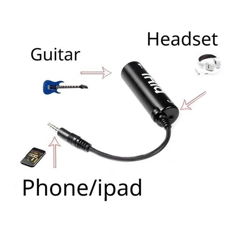 Guitar Audio Interface Guitar Tuner Guitar Audio Interface Guitar Tuner Line Irig Converter Interface I-Rig Converter Replacement For Phone