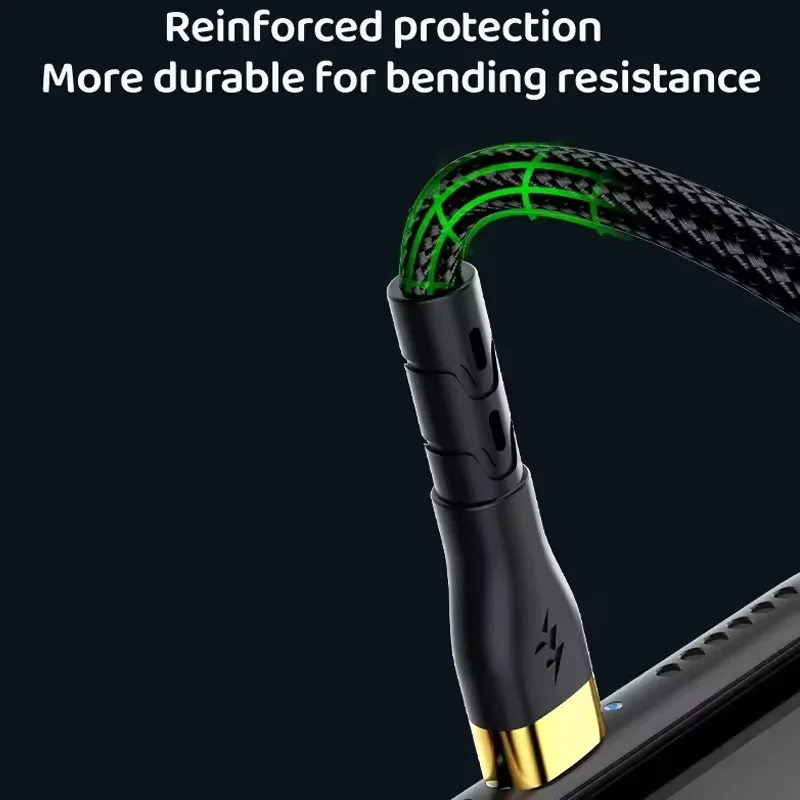 Charging Cable 120W Super Fast USB C TO Type C Data Cord For Samsung S24 S23 Ultra iPhone 16 15 14 Pro Max Xiaomi 14 Oneplus