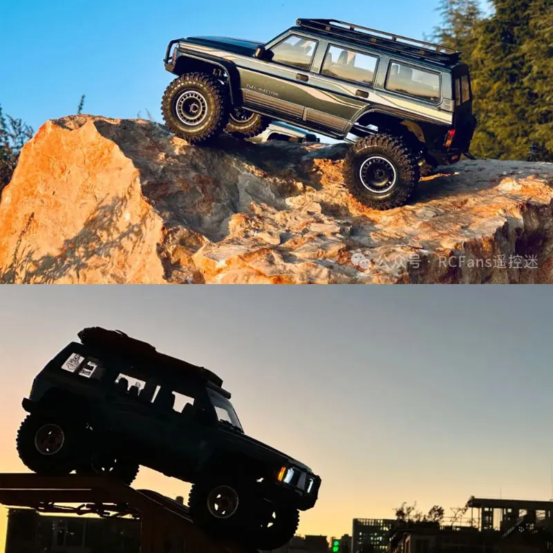 YIKONG RC Cars YK4107 Off-Road Vehicle 1/10 Scale Realistic Patrol 4WD Electric Dual-Speed Off-Road Car Model Toy Gift for Kids 6