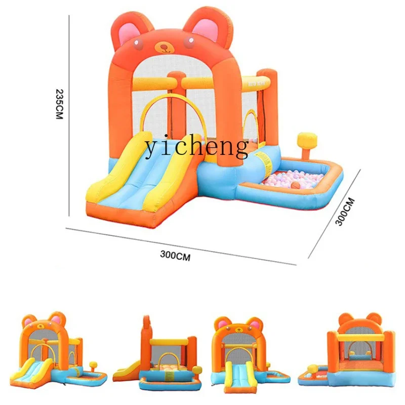 

YY Inflatable Castle Children's Trampoline Slide Indoor and Outdoor Household Small Trampoline Trampoline