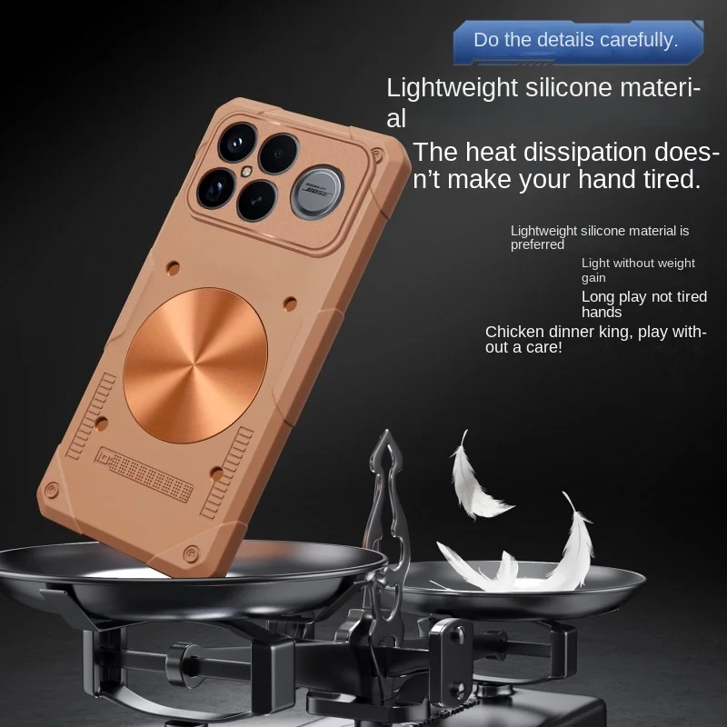 Lightweight Silicone Phone Case with Magnetic Car Mount and Heat Dissipation Design