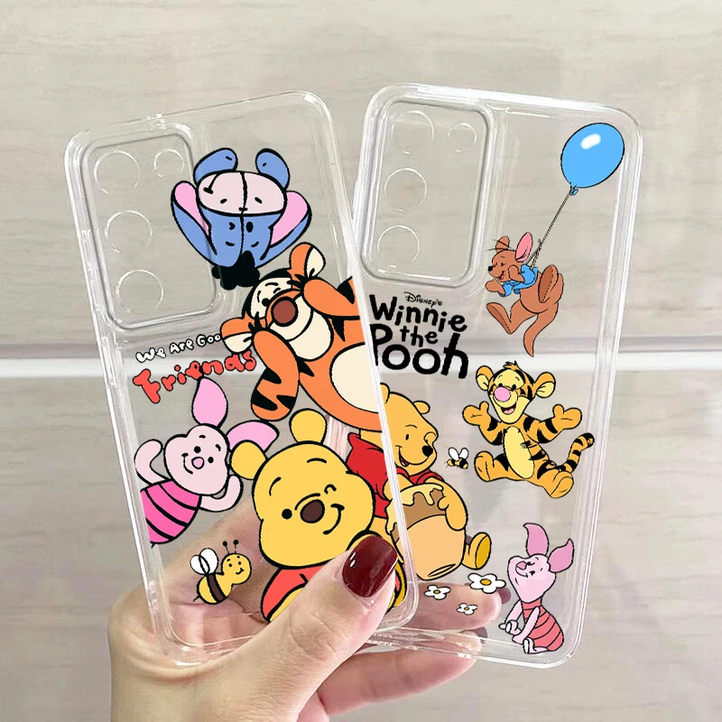 Disney Winnie Cute Bear Per Samsung A53 A52 A54 A13 A12 A32 A71 A33 A73 A72 A51 A23 A21S 5G Custodia Trasparente Per Telefono