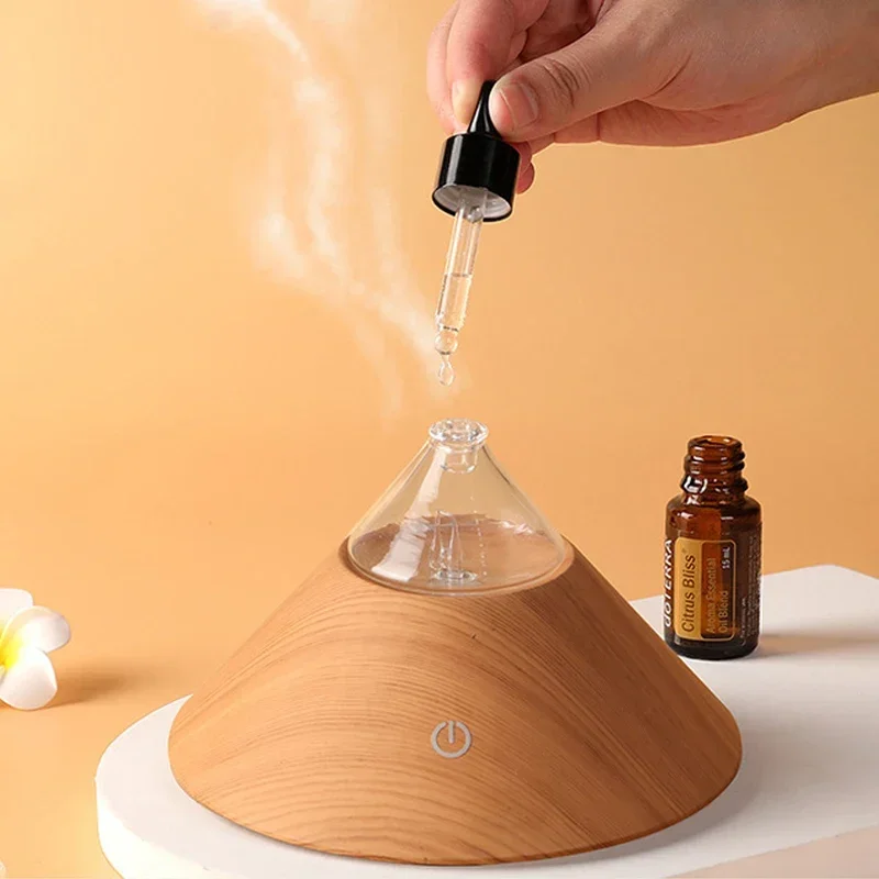 Aroma therapie Diffusor Holz und Glas ätherisches Öl Diffusor für