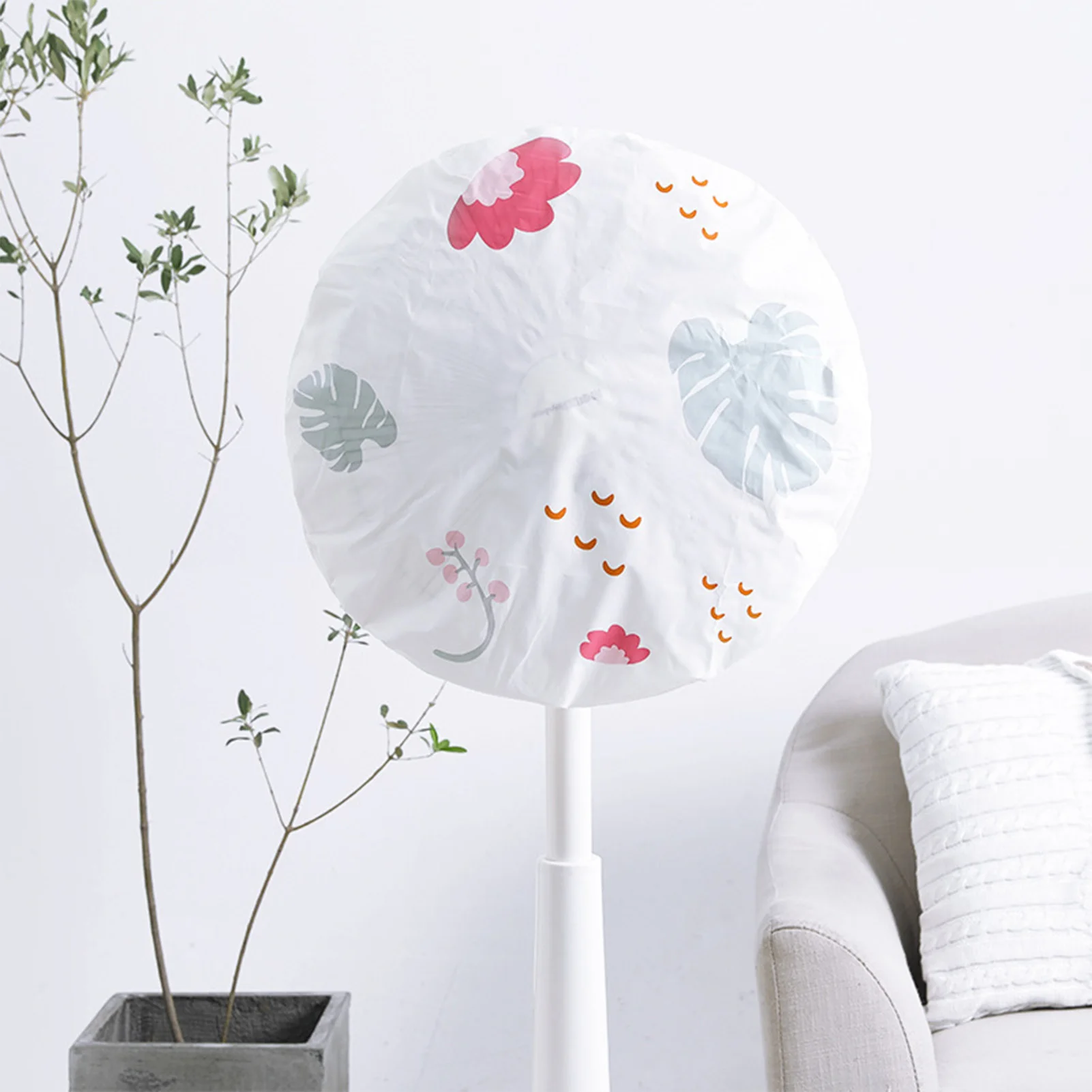 Round Electric Fan Dust Cover Washable Fan Sleeve Waterproof Dustproof Standing Cover