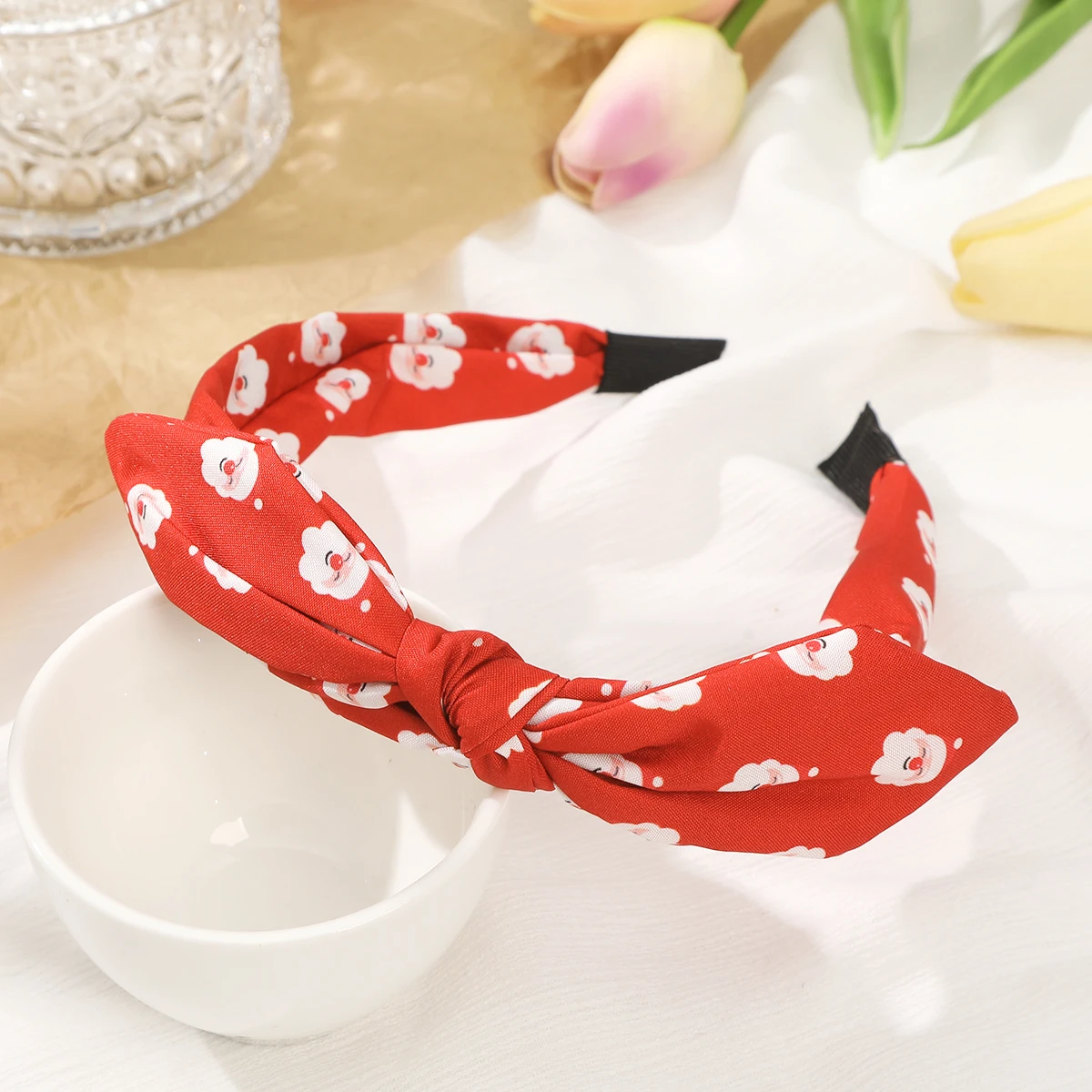 Christmas Bow Headband Green Festival Hair Hoops Hairbands For Women Cute Headabnds Head Hoop Fashion Hair Accessories Gift