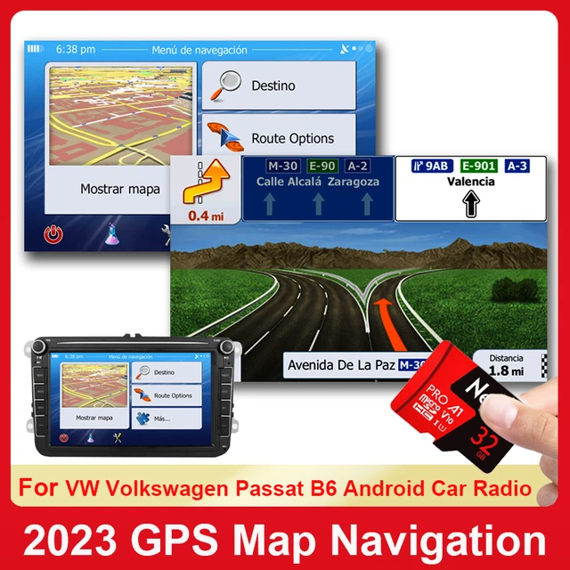 2023 GPS Navigation For VW Volkswagen Passat B6 car radio for