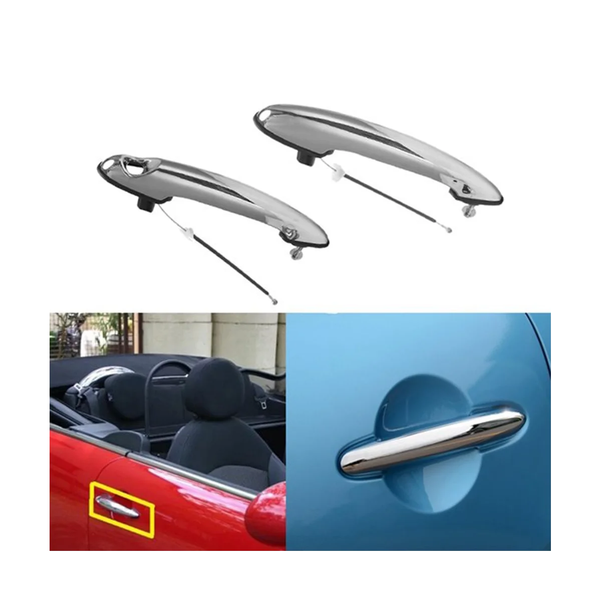 

Наружные дверные ручки, левая и боковая дверная ручка для BMW Mini Cooper 2002-2015 51217198471