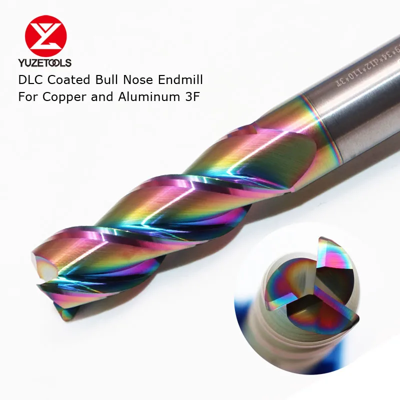 CornerRadiusEndMillRBullnoseCNCTungstenCarbideSteelCutter