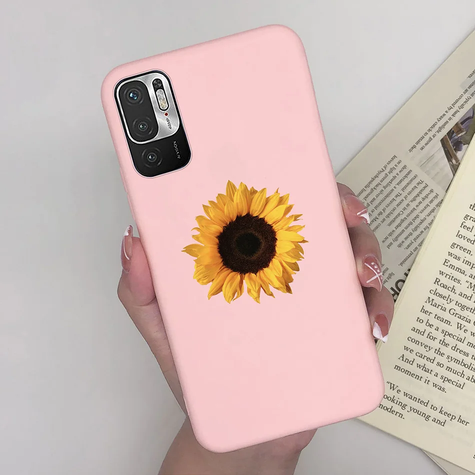 Charming Heart Soft Silicone Phone Case for Girls - Compatible with Xiaomi Redmi Note 10/10T 5G