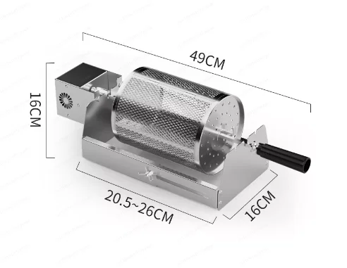 바베큐 회전 그릴 케이지 스모커 고기 로스터 자동 회전 그릴 바스켓 ​