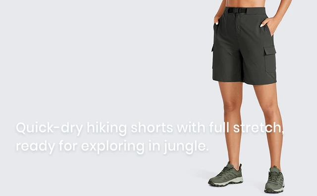 Pantaloncini Trekking Donna CRZ YOGA | Leggeri E Traspiranti | Con Tasche | Asciugatura Rapida