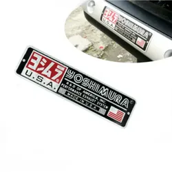 Aluminum Heat-resistant Motorcycle Exhaust Pipe Stickers Moto For Honda Yamaha Yoshimura USA Cafe Racer Decal Motocross Modified