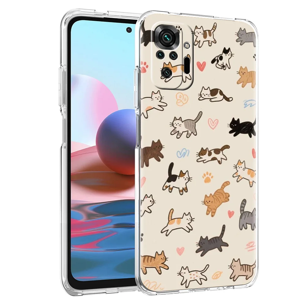 Cat Fishing Design Soft TPU Phone Case Cover